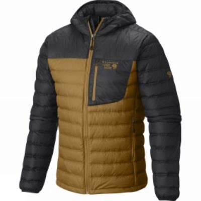 Mountain Hardwear Men's Dynotherm Hooded Down Jacket Underbrush / Shark Mountain Hardwear Men's Dynotherm Hooded Down Jacket Underbrush / Shark